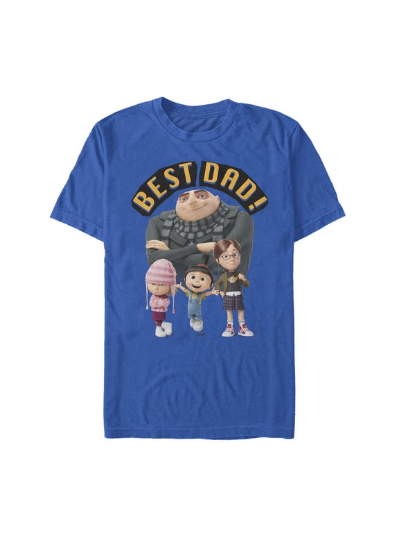 Men's Despicable Me Father's Day Best Dad Graphic Tee Royal Blue Small