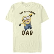 Men's Despicable Me Father's Day One in a Minion Dad Graphic Tee Beige Medium