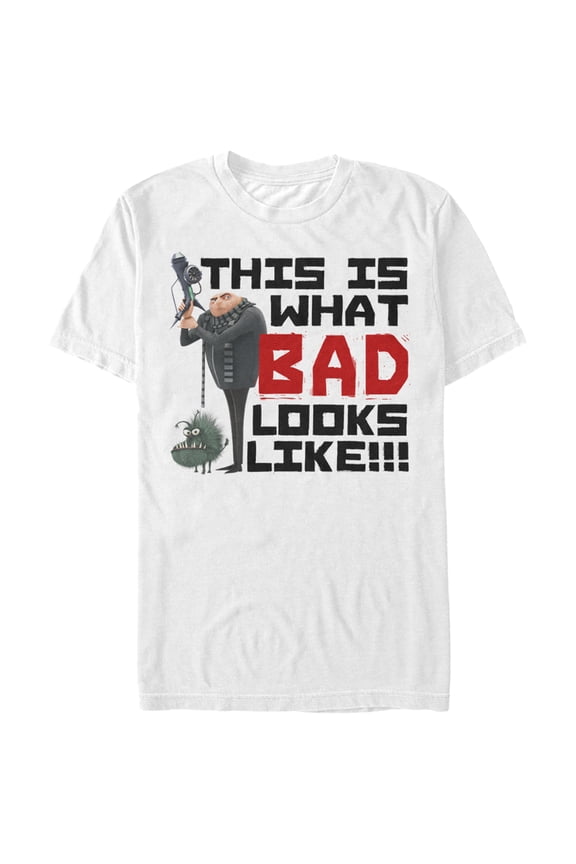 Men's Despicable Me Gru Bad  Graphic Tee White Medium