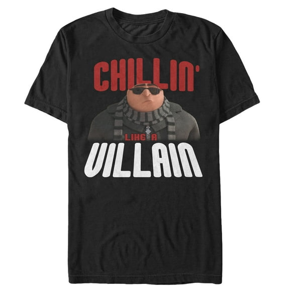 Men's Despicable Me Gru Chillin' Like a Villain Graphic Tee Black Medium