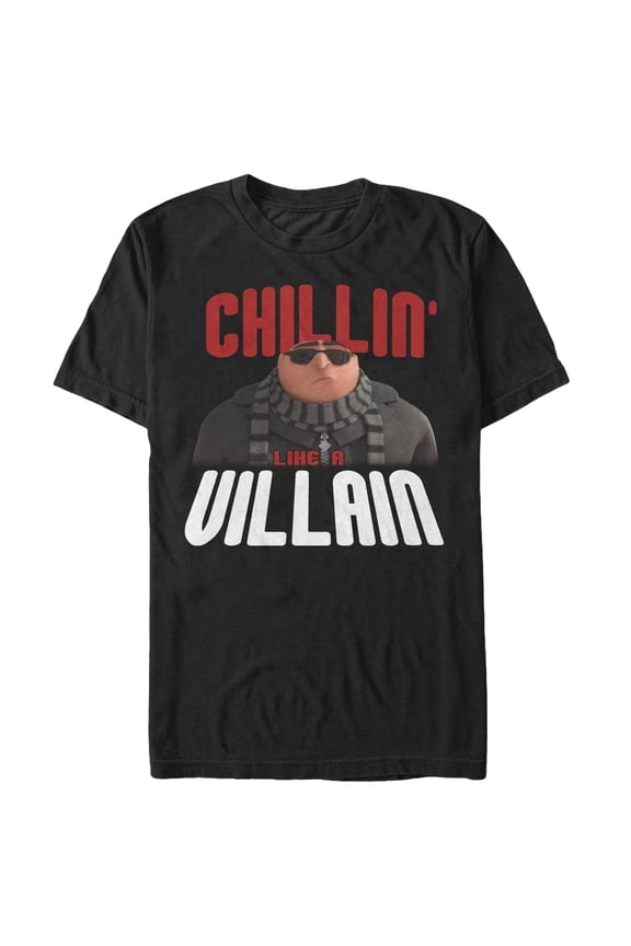 Men's Despicable Me Gru Chillin' Like a Villain Graphic Tee Black Medium