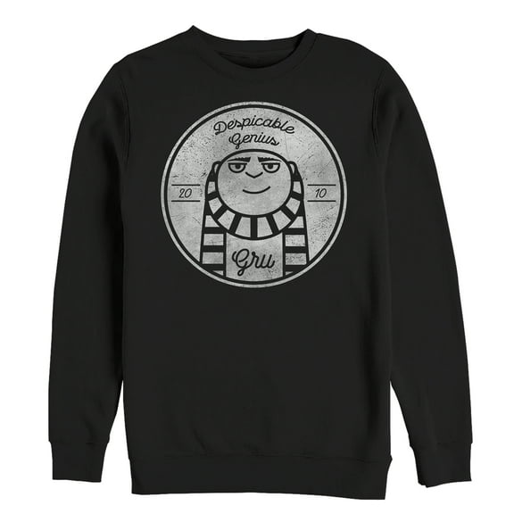 Men's Despicable Me Gru Genius 2010  Sweatshirt Black X Large
