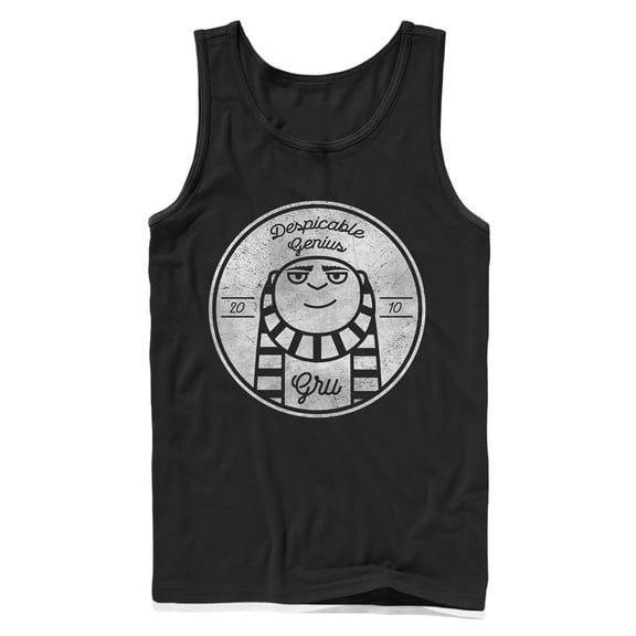 Men's Despicable Me Gru Genius 2010 Tank Top Black Medium