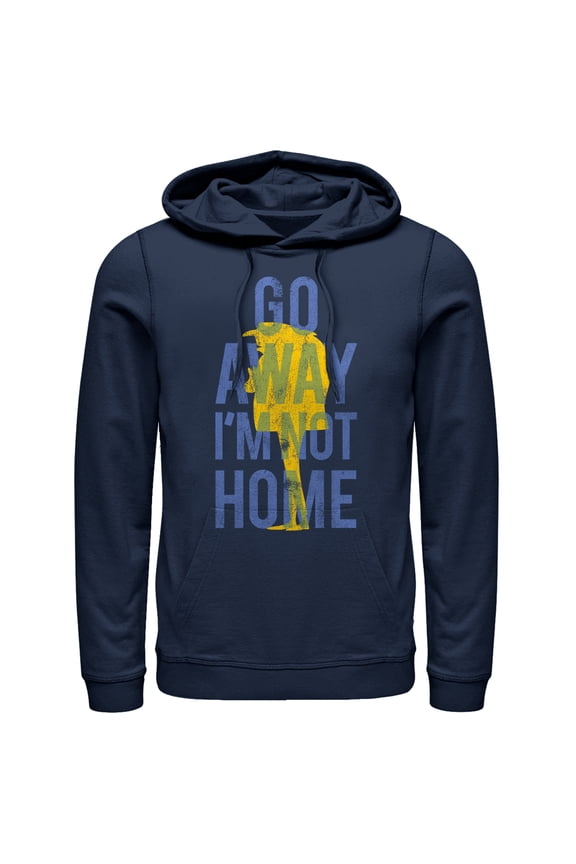Men's Despicable Me Gru Go Away Pull Over Hoodie Navy Blue 2X Large