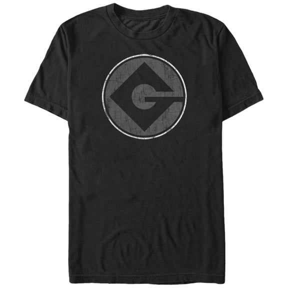 Men's Despicable Me Gru Logo Graphic Tee Black Large