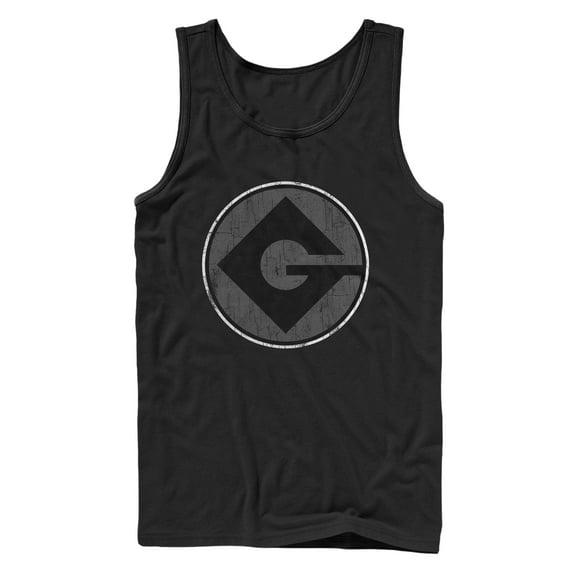 Men's Despicable Me Gru Logo  Tank Top Black Large