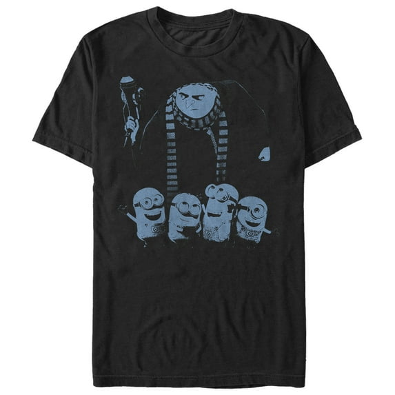Men's Despicable Me Gru Minion Shot Graphic Tee Black 2X Large