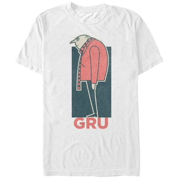 Men's Despicable Me Gru Profile  Graphic Tee White 2X Large