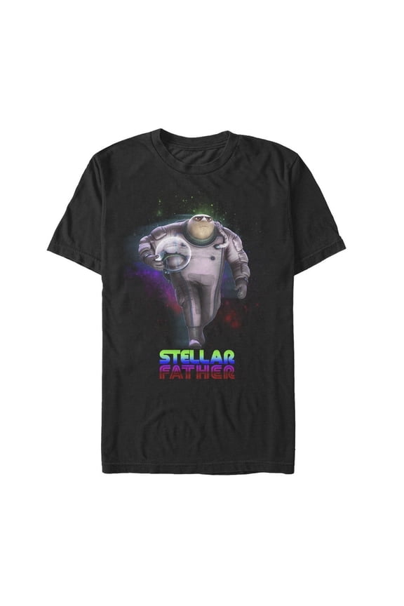 Men's Despicable Me Gru Stellar Father  Graphic Tee Black Small