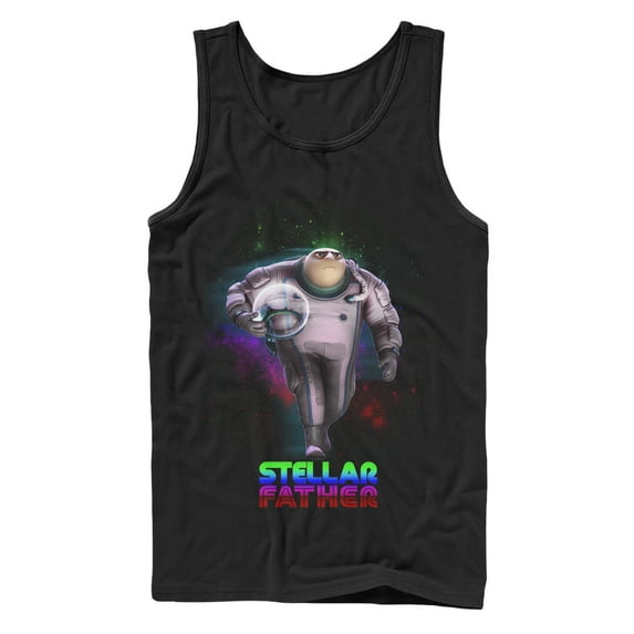 Men's Despicable Me Gru Stellar Father Tank Top Black X Large