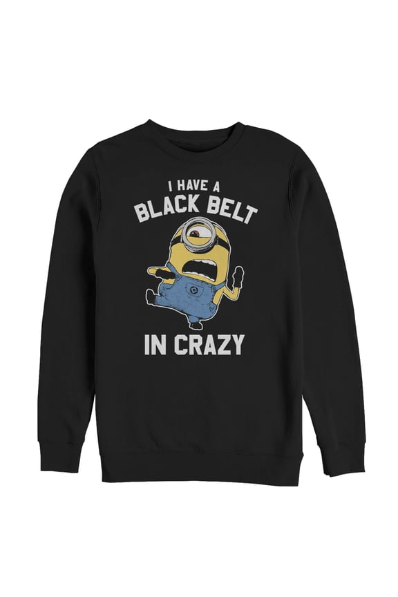 Men's Despicable Me Minion Belt in Crazy Sweatshirt Black Medium