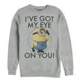thumbnail image 1 of Men's Despicable Me Minion Got Eye on You  Sweatshirt Athletic Heather Medium, 1 of 3