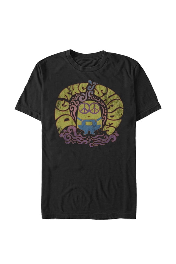 Men's Despicable Me Minion Groovy Shades Graphic Tee Black 2X Large