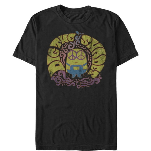 Men's Despicable Me Minion Groovy Shades Graphic Tee Black Medium
