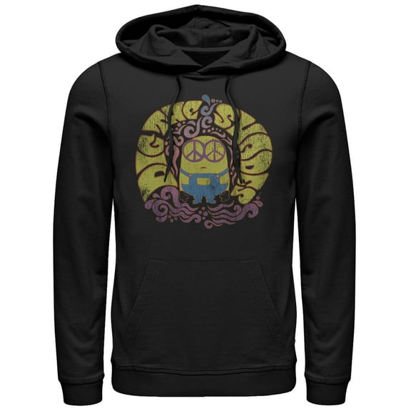 Men's Despicable Me Minion Groovy Shades  Pull Over Hoodie Black Large