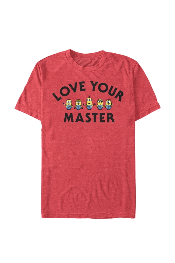 Men's Despicable Me Minion Love Master Graphic Tee Red Heather 2X Large