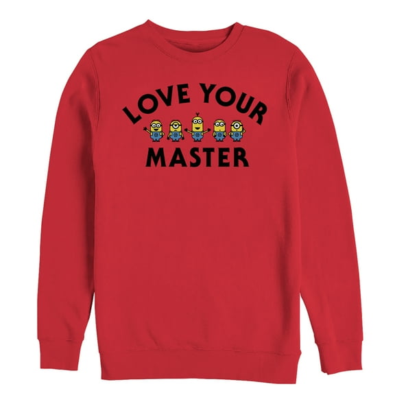 Men's Despicable Me Minion Love Master Sweatshirt Red 2X Large