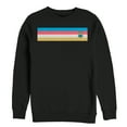 thumbnail image 1 of Men's Despicable Me Minion Retro Stripe  Sweatshirt Black 2X Large, 1 of 3