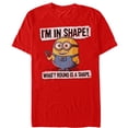 thumbnail image 1 of Men's Despicable Me Minion Round Shape Graphic Tee Red Large, 1 of 4