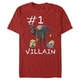 thumbnail image 1 of Men's Despicable Me Minions #1 Villain  Graphic Tee Red X Large, 1 of 4