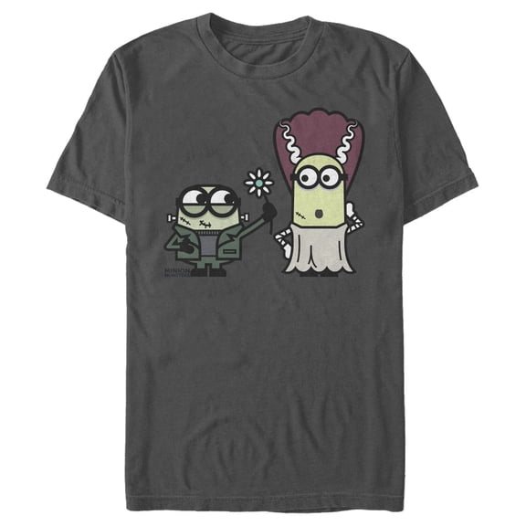 Men's Despicable Me Minions Bride Of Frankenstein Graphic Tee Charcoal X Large