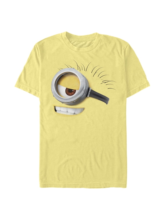 Men's Despicable Me Minions Carl Big Face Graphic Tee Banana 3X Large
