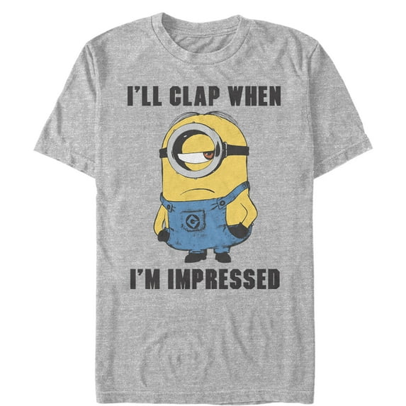 Men's Despicable Me Minions Clap When Impressed Graphic Tee Athletic Heather 4X Large