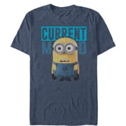 Men's Despicable Me Minions Current Mood Graphic Tee Navy Blue Heather 4X Large