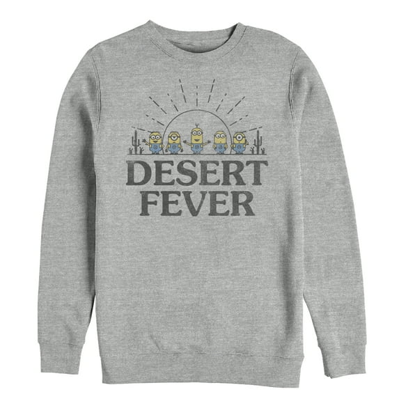 Men's Despicable Me Minions Desert Fever Sweatshirt Athletic Heather Large