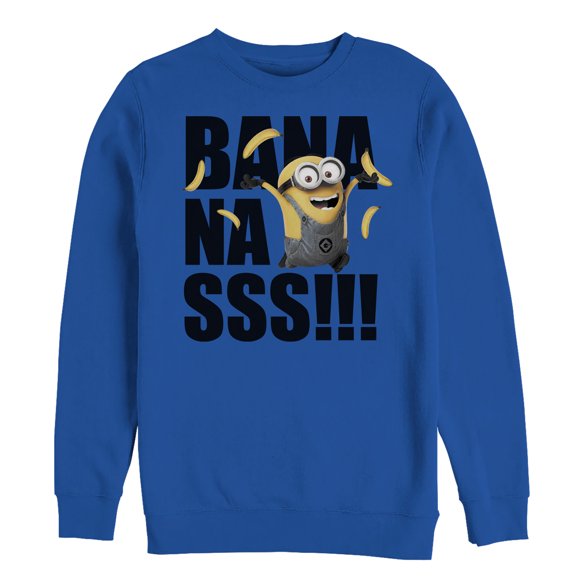 Men's Despicable Me Minions Forever  Sweatshirt Royal Blue 2X Large