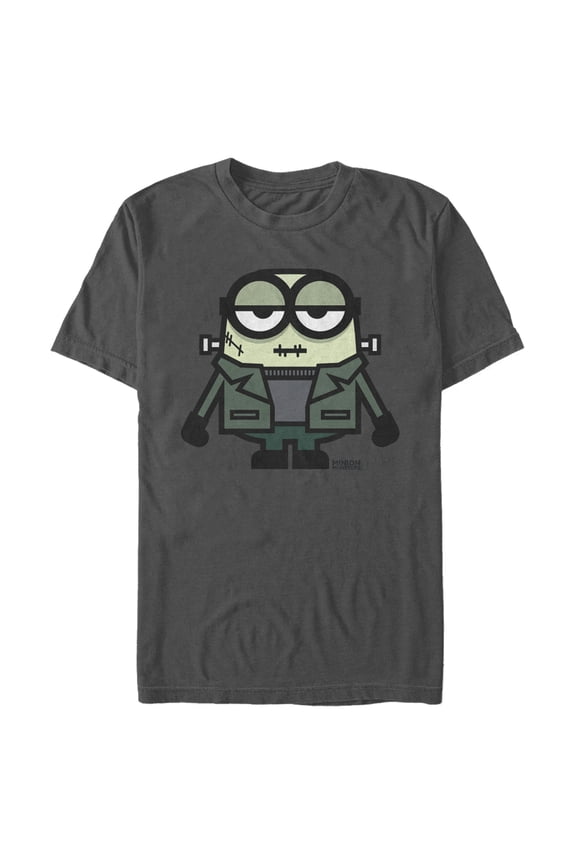 Men's Despicable Me Minions Frankenstein Graphic Tee Charcoal Small