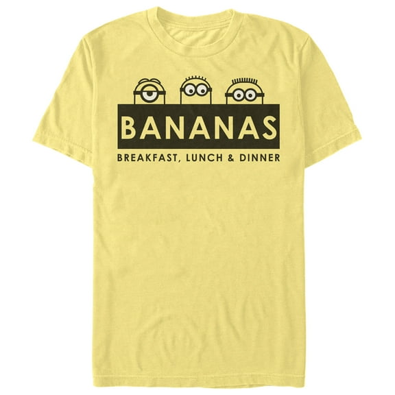 Men's Despicable Me Minions Graphic Tee Banana 3X Large