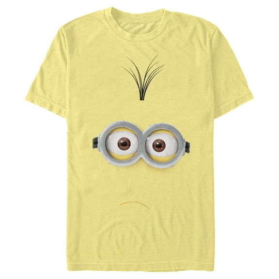 Men's Despicable Me Minions Kevin Frown Big Face  Graphic Tee Banana 2X Large