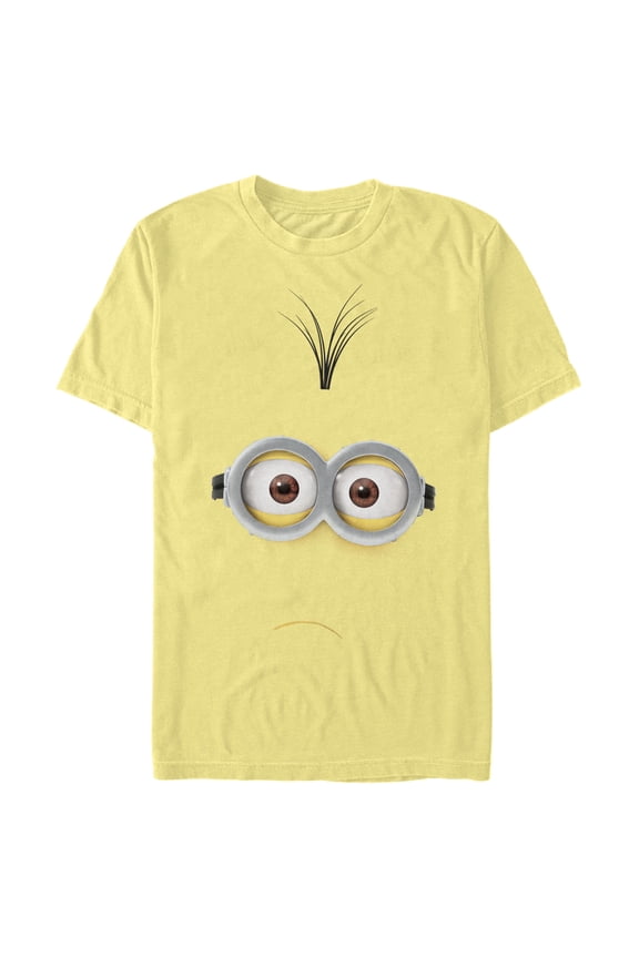 Men's Despicable Me Minions Kevin Frown Big Face Graphic Tee Banana Medium