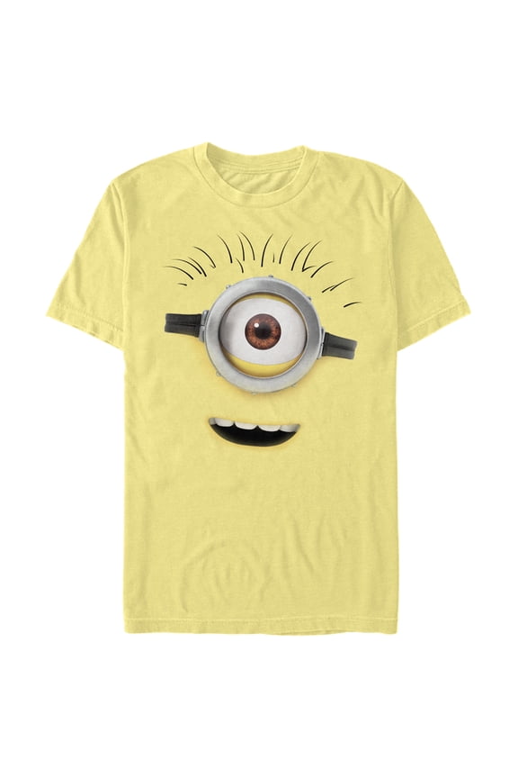 Men's Despicable Me Minions Kevin In Awe Big Face Graphic Tee Banana Medium