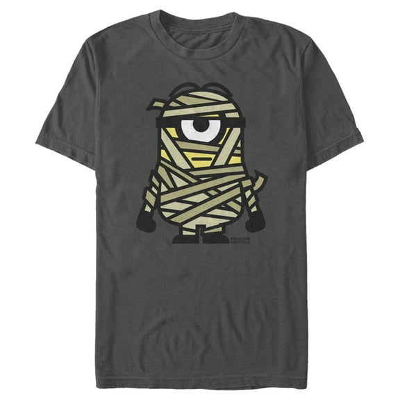 Men's Despicable Me Minions Mummy  Graphic Tee Charcoal Large
