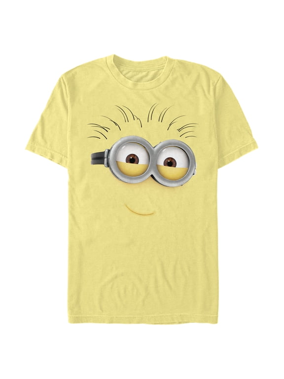 Men's Despicable Me Minions Phil Smile Eyes Big Face Graphic Tee Banana X Large