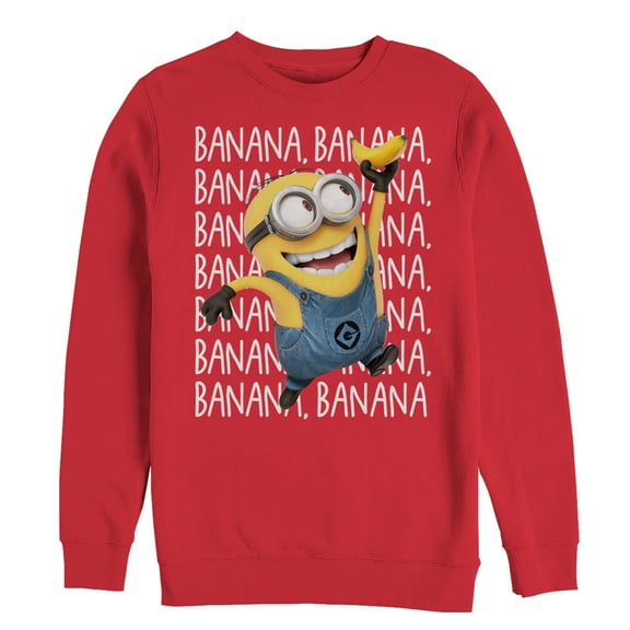 Men's Despicable Me Minions Repeat  Sweatshirt Red 2X Large