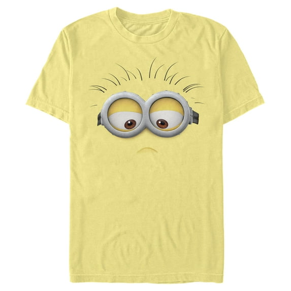 Men's Despicable Me Minions Sad Big Face Phil Graphic Tee Banana Large