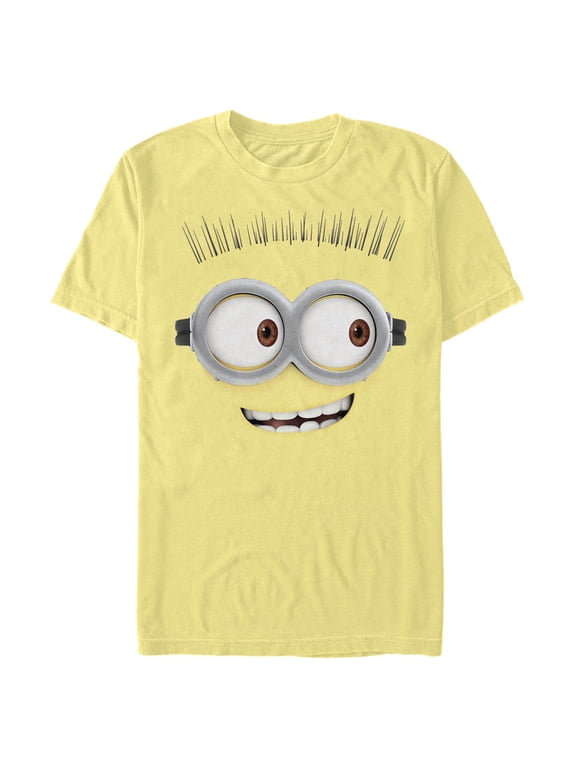 Men's Despicable Me Minions Tom Smile Big Face Graphic Tee Banana Large
