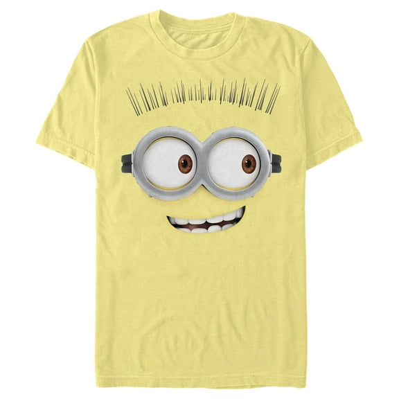 Men's Despicable Me Minions Tom Smile Big Face  Graphic Tee Banana Medium