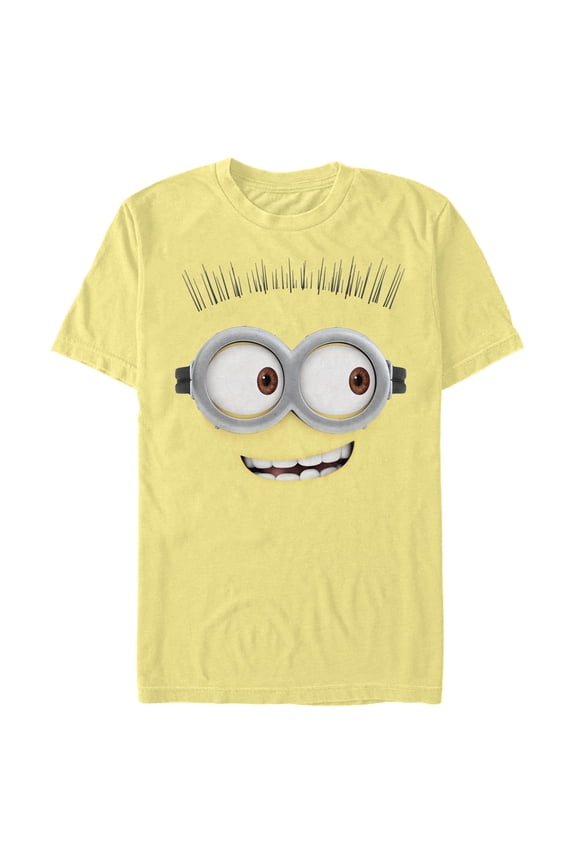 Men's Despicable Me Minions Tom Smile Big Face Graphic Tee Banana Small