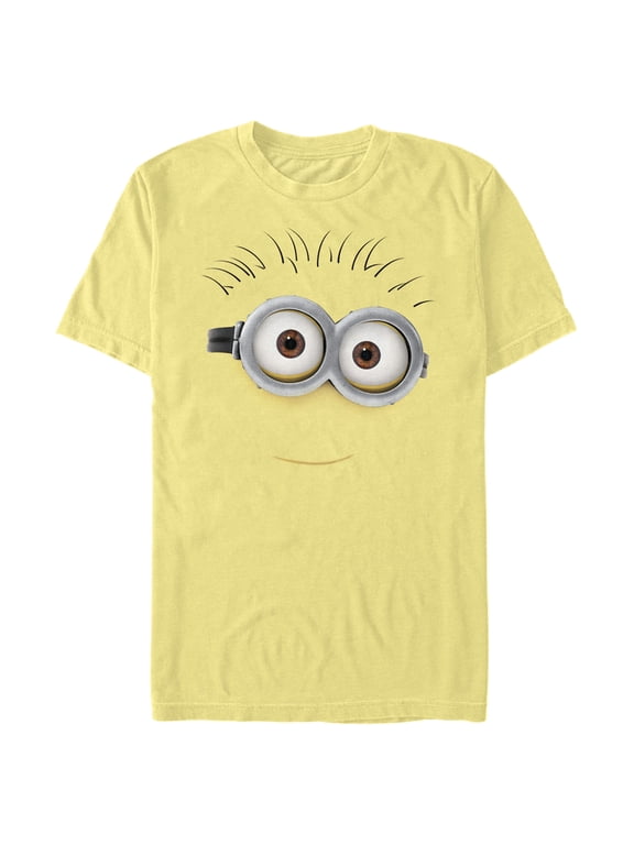Men's Despicable Me Minions Tom Soft Smile Big Face Graphic Tee Banana Large