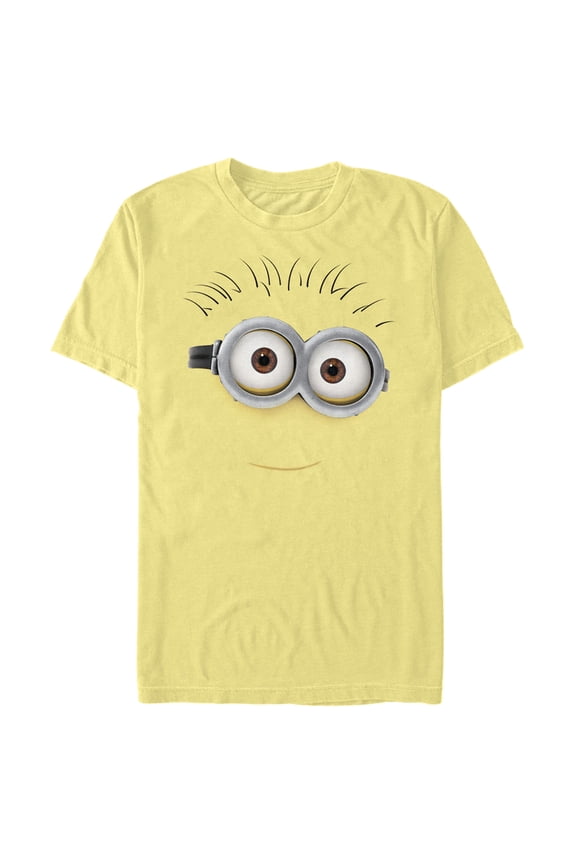 Men's Despicable Me Minions Tom Soft Smile Big Face Graphic Tee Banana Medium