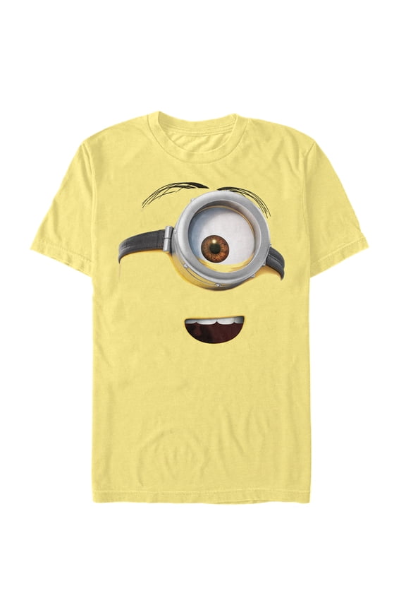 Men's Despicable Me One Eyed Minion Costume Graphic Tee Banana 2X Large