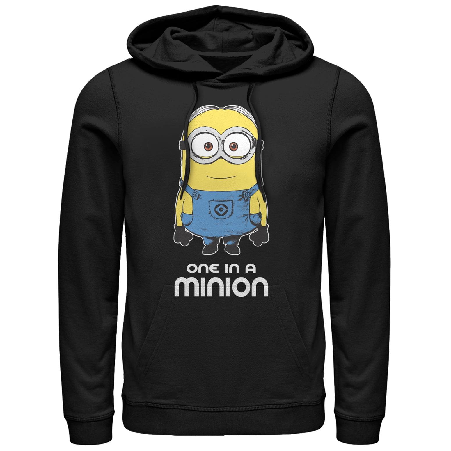 Men's Despicable Me One in Minion Pull Over Hoodie Black X Large -  Walmart.com