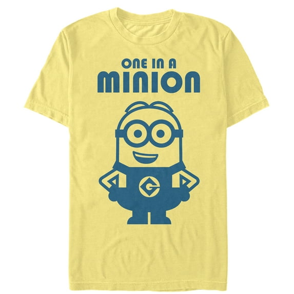 Men's Despicable Me One in Minion Smile Graphic Tee Banana Small