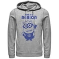 thumbnail image 1 of Men's Despicable Me One in Minion Wave Pull Over Hoodie Athletic Heather 2X Large, 1 of 3