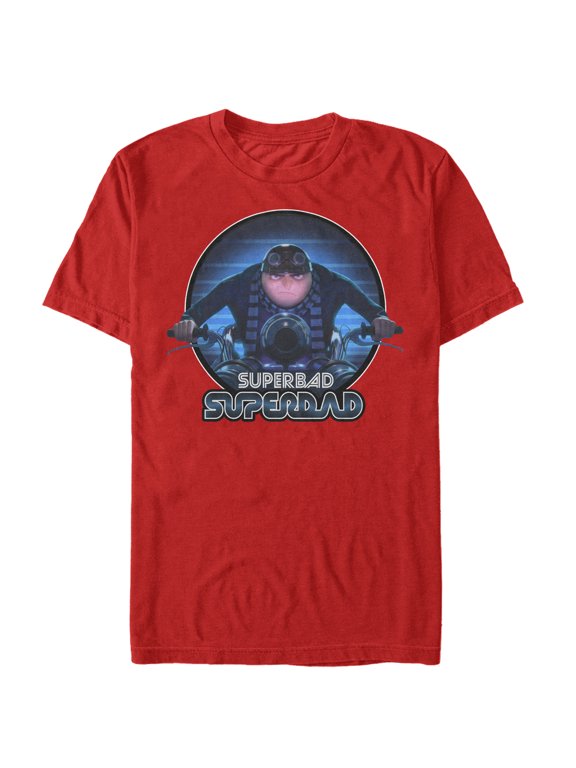 Men's Despicable Me Superbad Super Dad Graphic Tee Red 3X Large