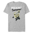 thumbnail image 1 of Men's Despicable Me When In Doubt Banana  Graphic T-Shirt, 1 of 5